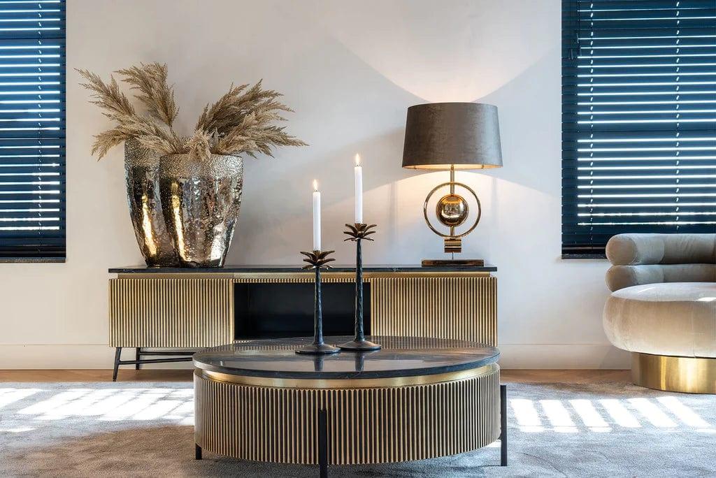 Stolik kawowy okrągły IRONVILLE złoty Richmond Interiors Eye on Design