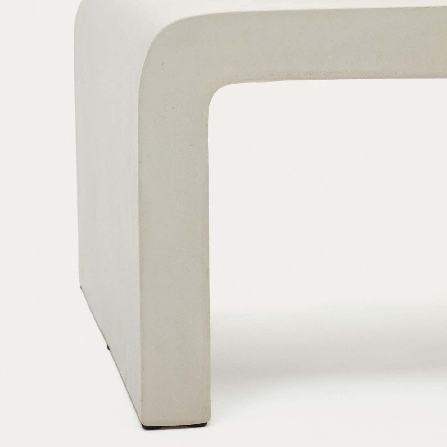 Stolik kawowy prostokątny AIGUABLAVA biały cement La Forma Eye on Design