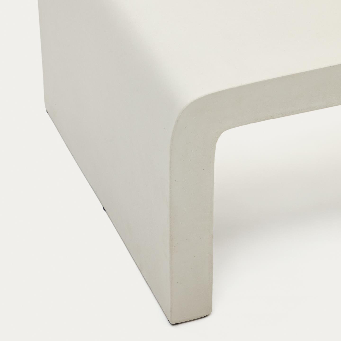 Stolik kawowy prostokątny AIGUABLAVA biały cement La Forma Eye on Design