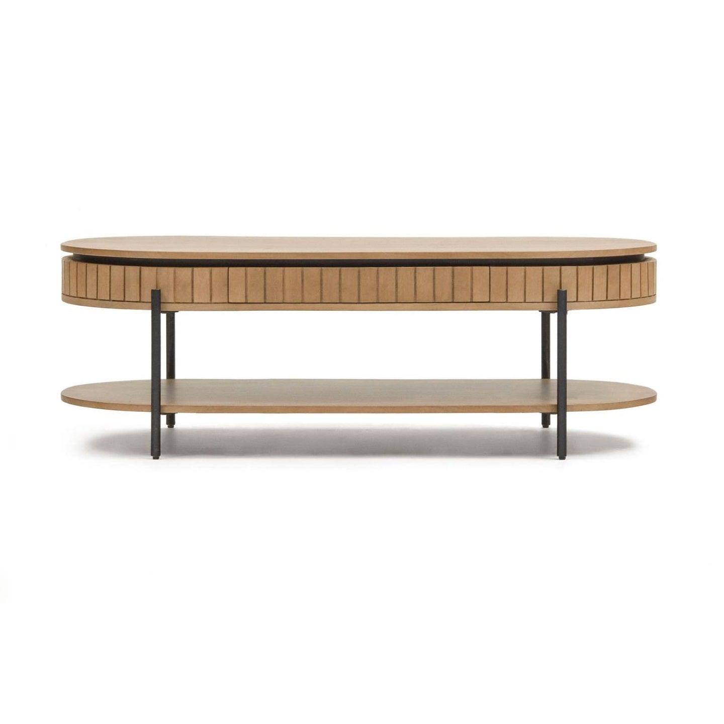 Stolik kawowy z szufladą LICIA lite drewno mango La Forma Eye on Design