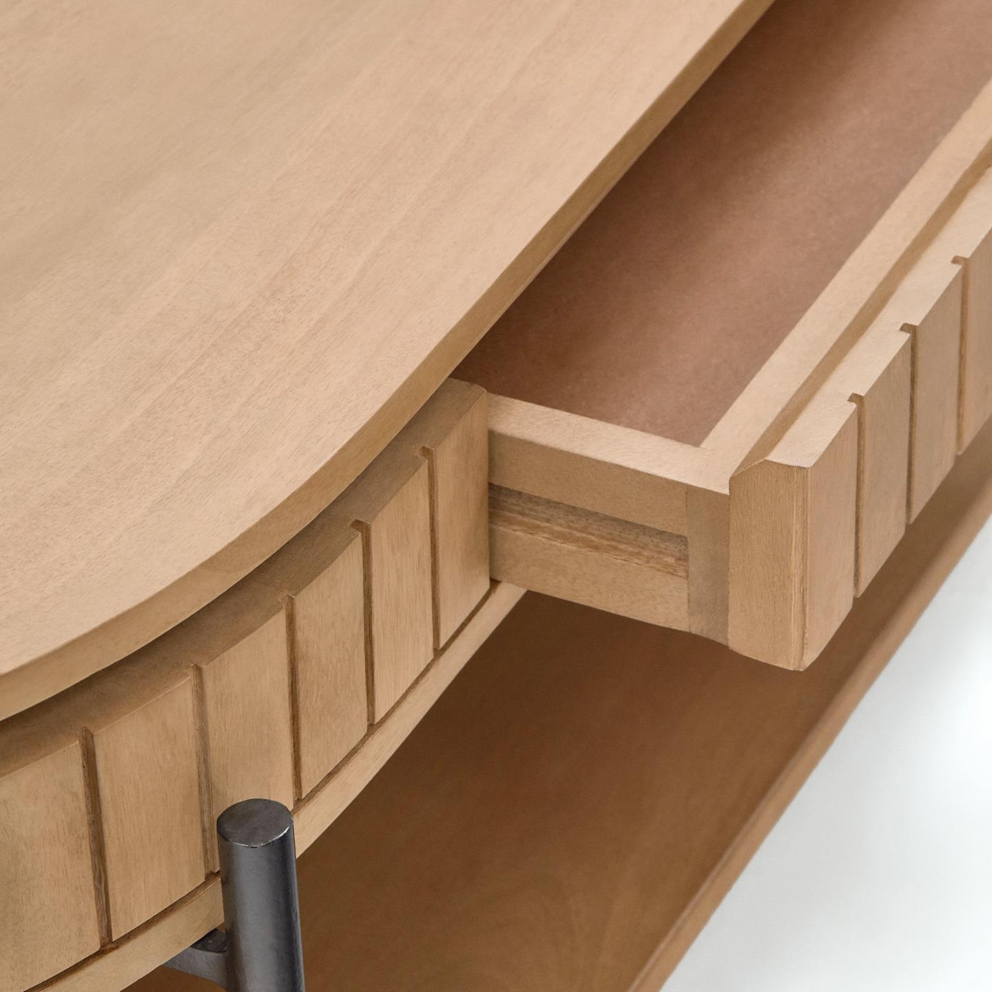 Stolik kawowy z szufladą LICIA lite drewno mango La Forma Eye on Design