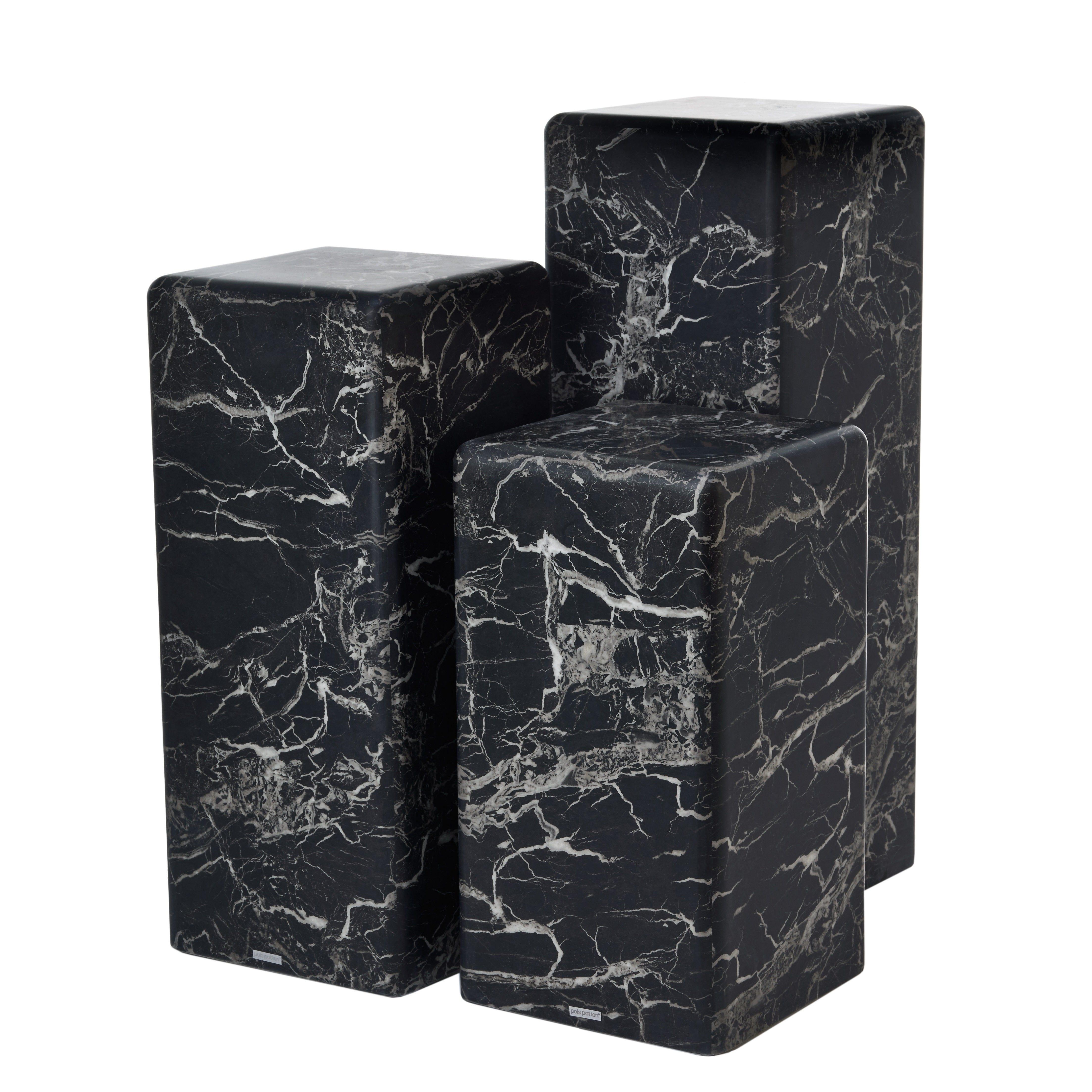 Stolik MARBLE LOOK czarny Pols Potten Eye on Design