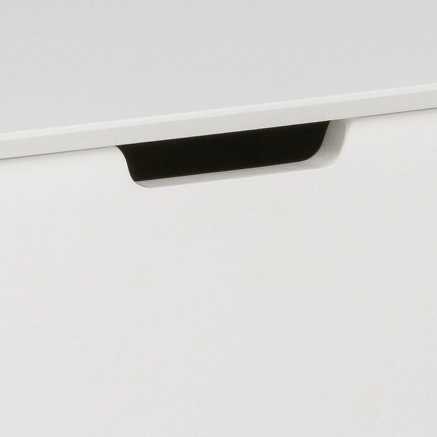 Stolik nocny z drewnianą podstawą MITRA biały Home Essentials Eye on Design