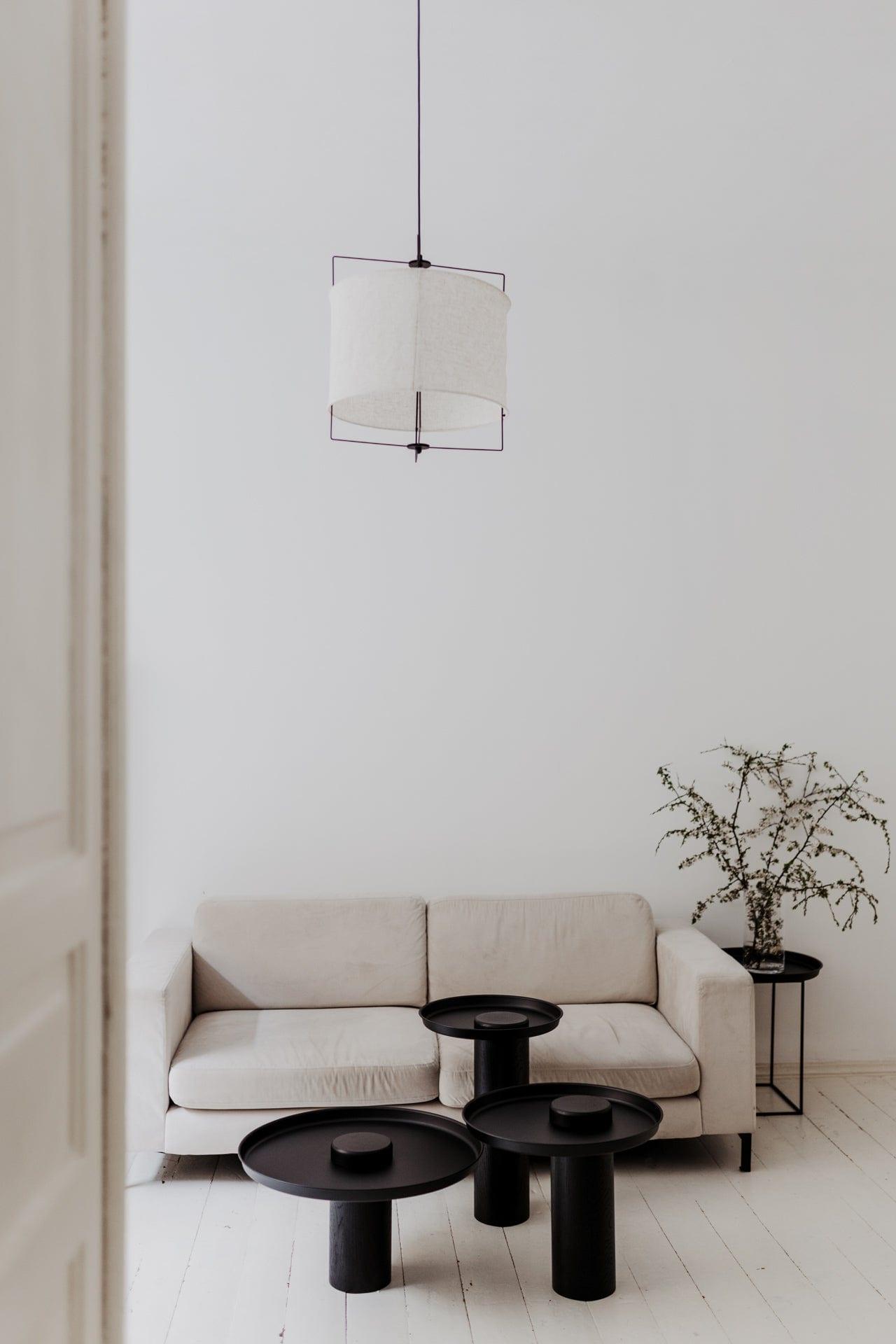 Stolik TYK MIDI czarny dąb z czarnym blatem Nordifra Eye on Design