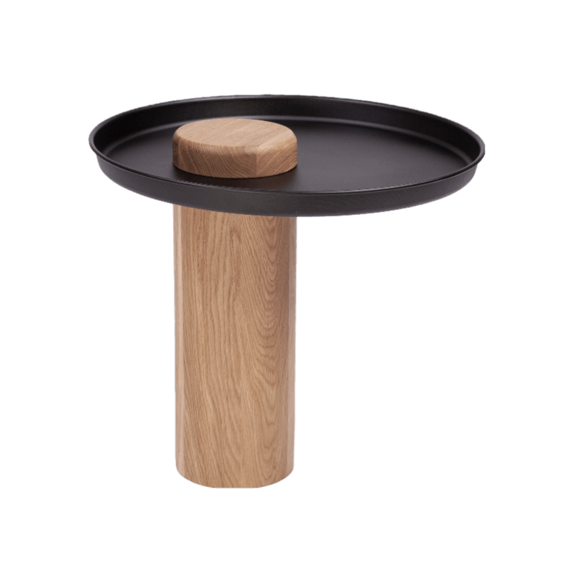 Stolik TYK MIDI dąb naturalny z czarnym blatem Nordifra Eye on Design