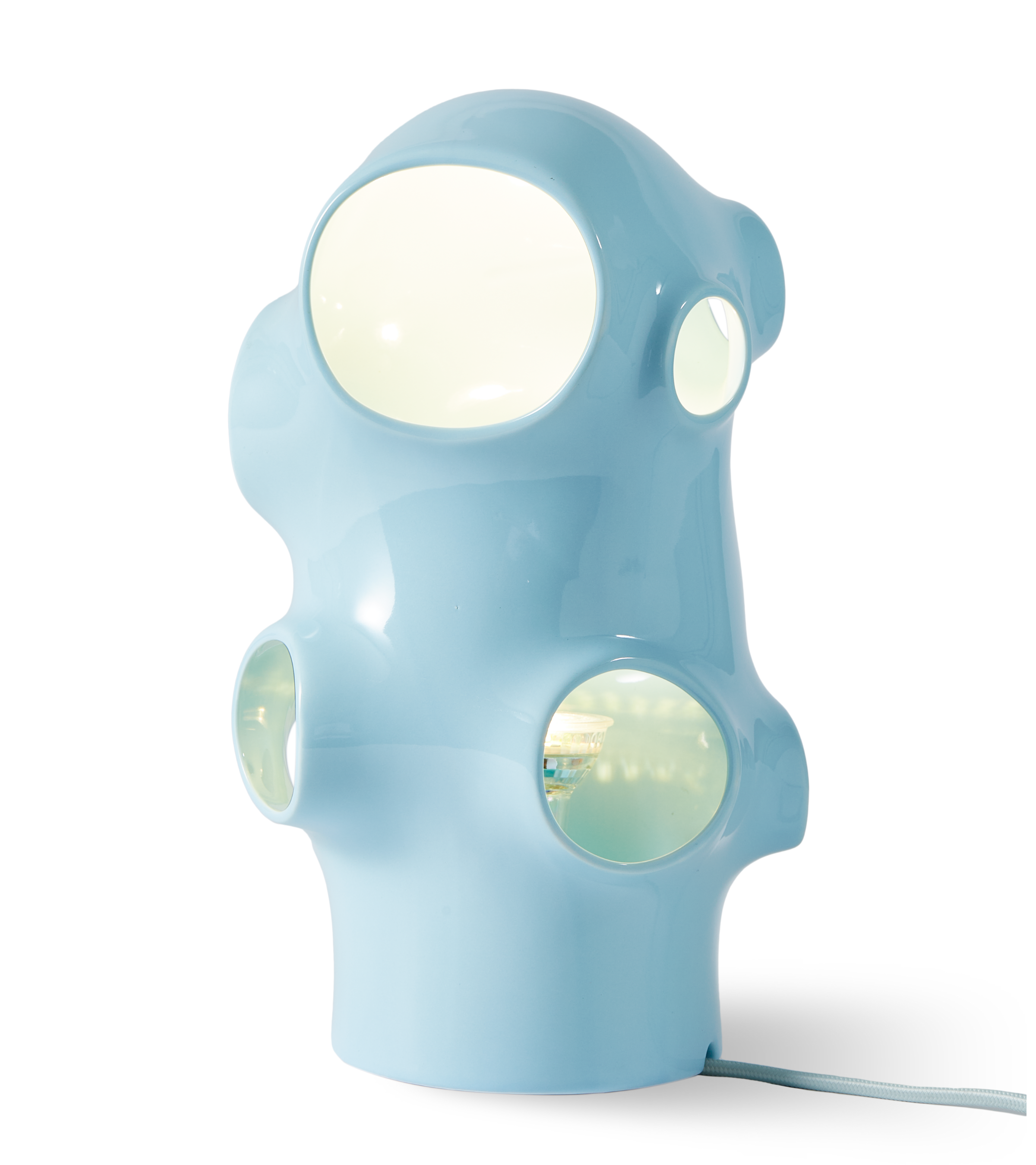 Lampa stołowa BULLE jasnoniebieski