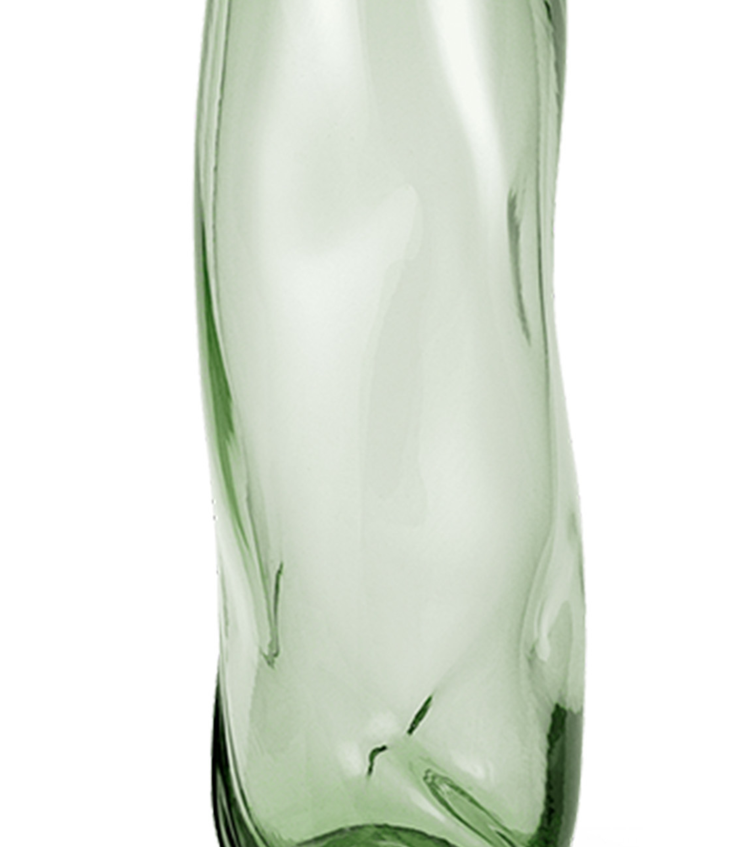 Wazon WATER TALL SWIRL jasnozielony