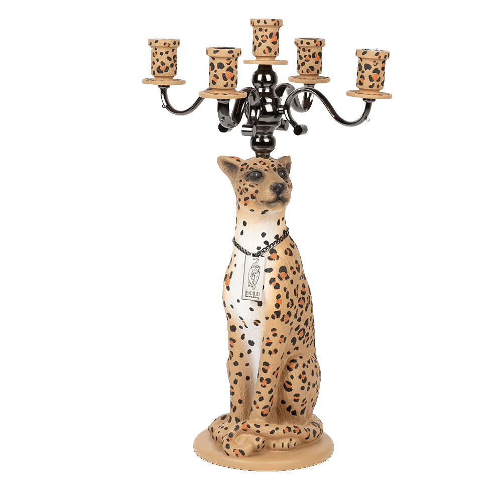 Świecznik PROUDLY CROWNED PANTHER centki Bold Monkey Eye on Design