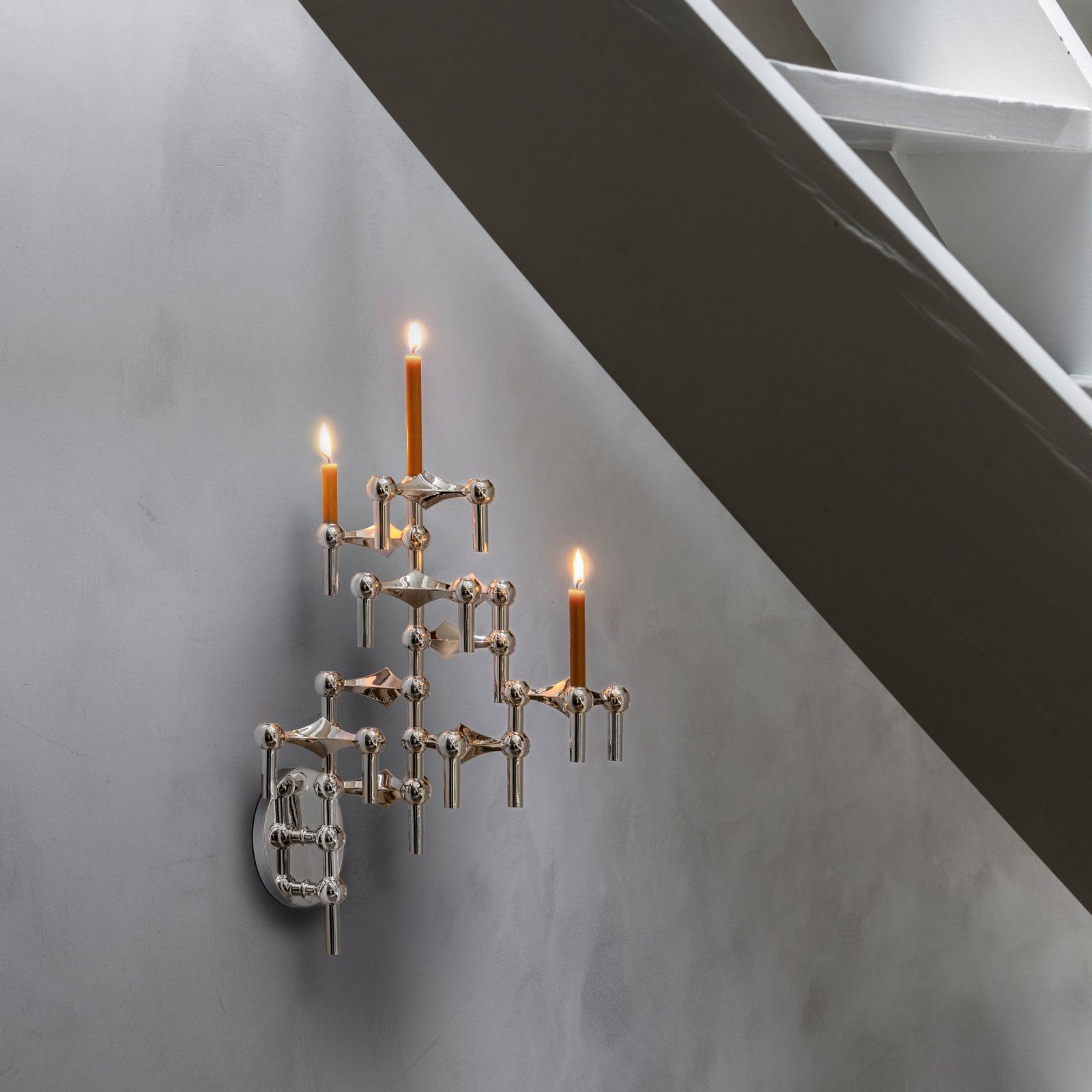 Świecznik ścienny STOFF NAGEL chrom Stoff Nagel Eye on Design
