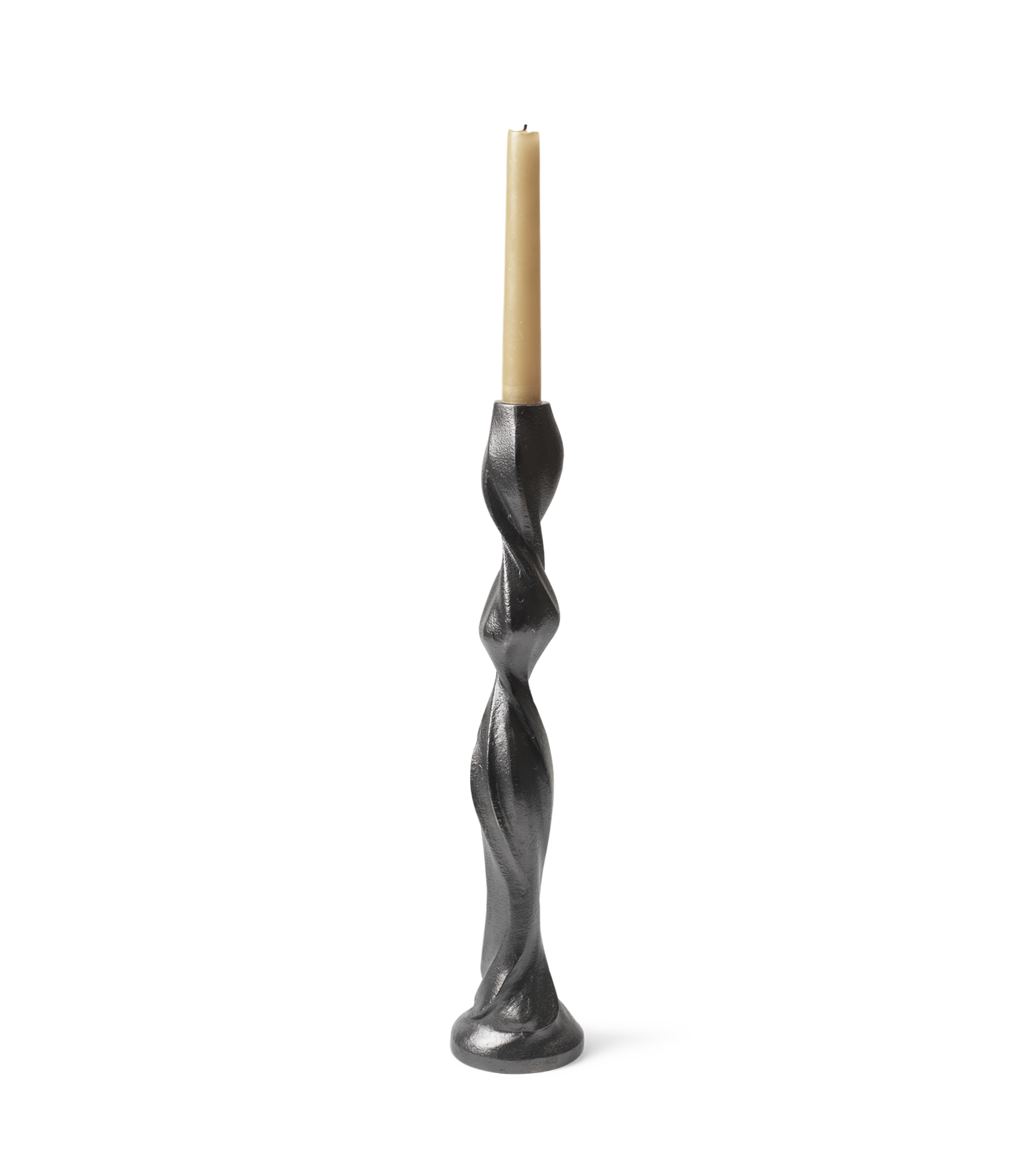 GALE candle holder black aluminum