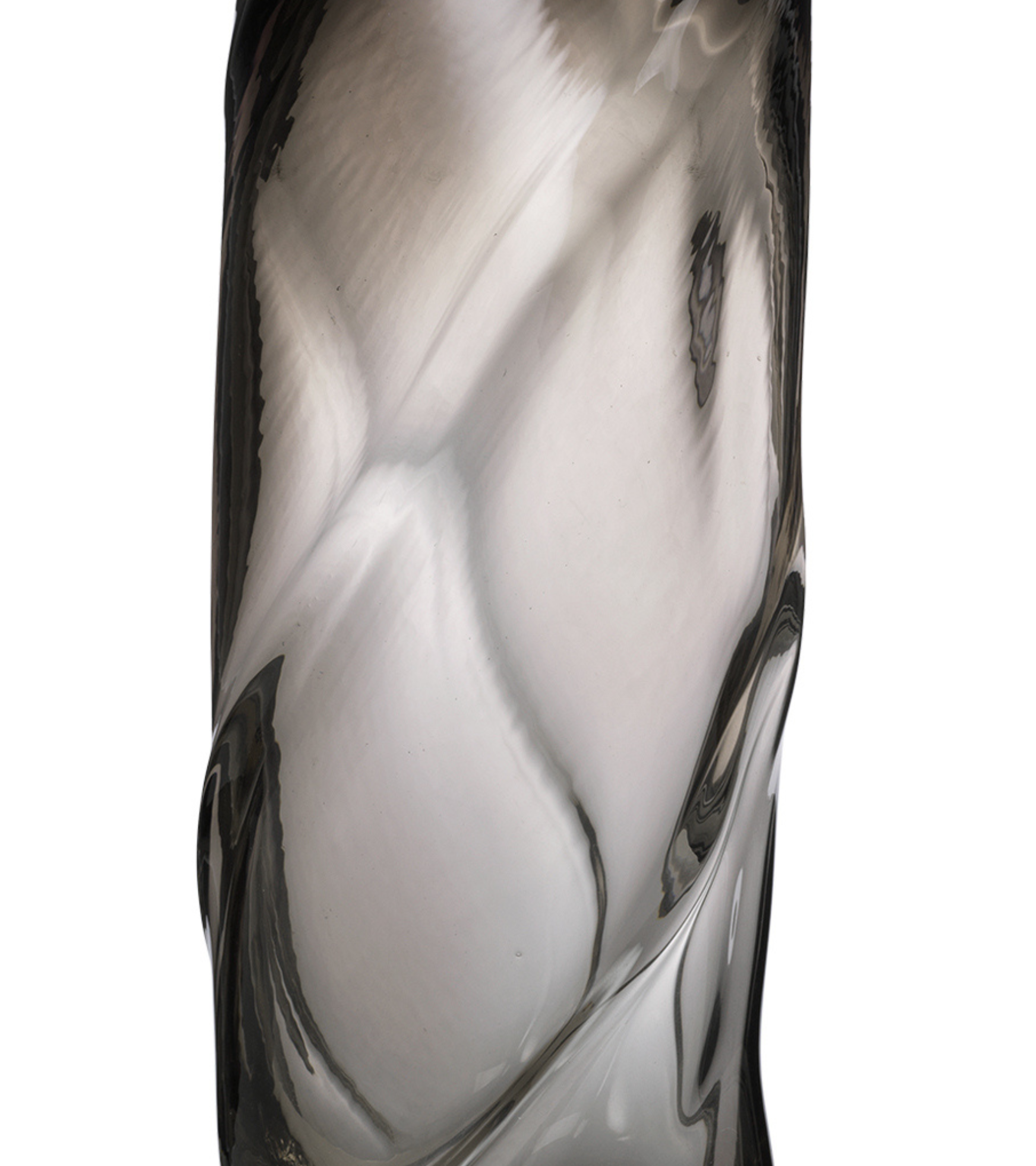 Wazon WATER TALL SWIRL ciemnoszary