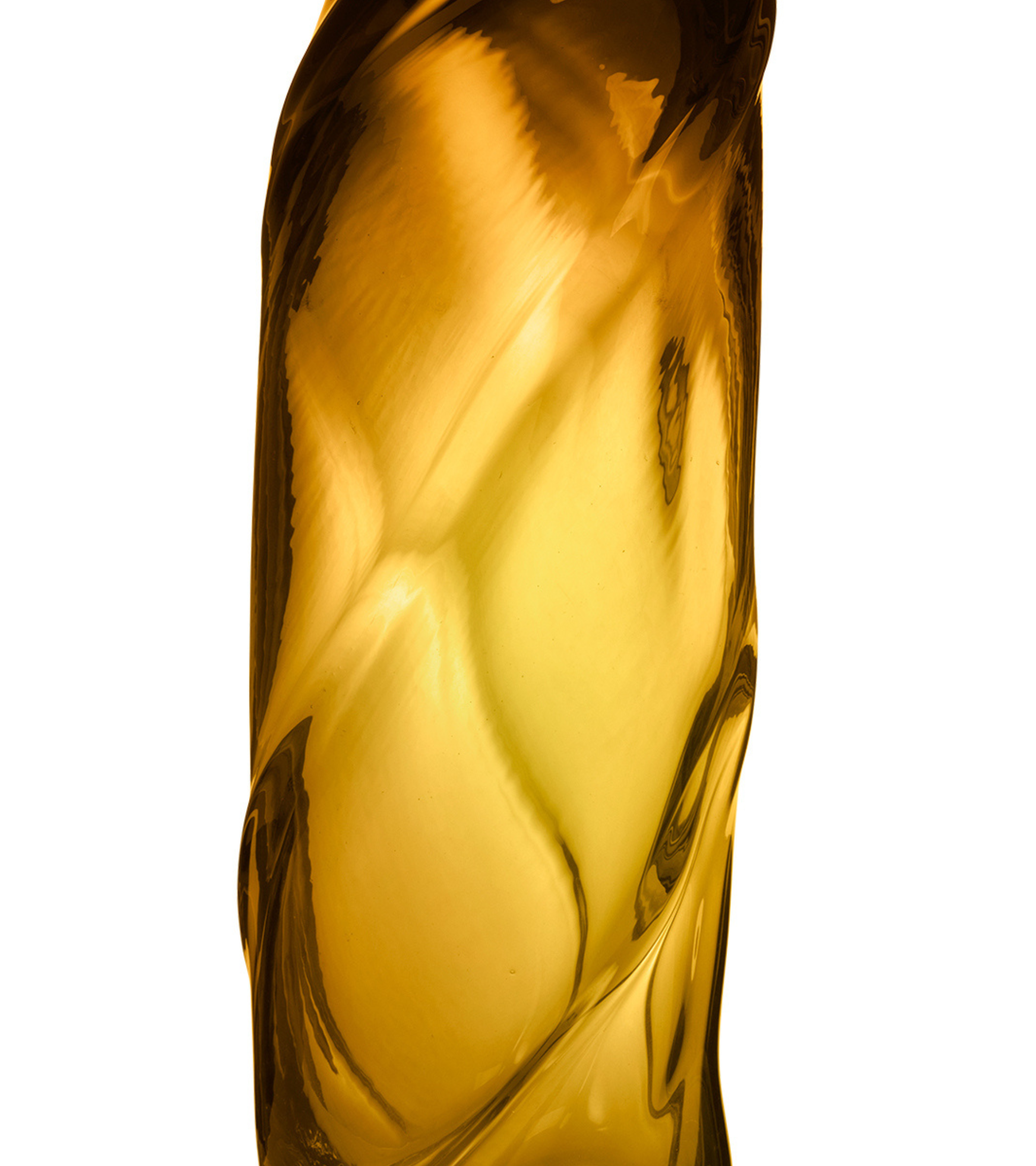 Wazon WATER TALL SWIRL bursztynowy