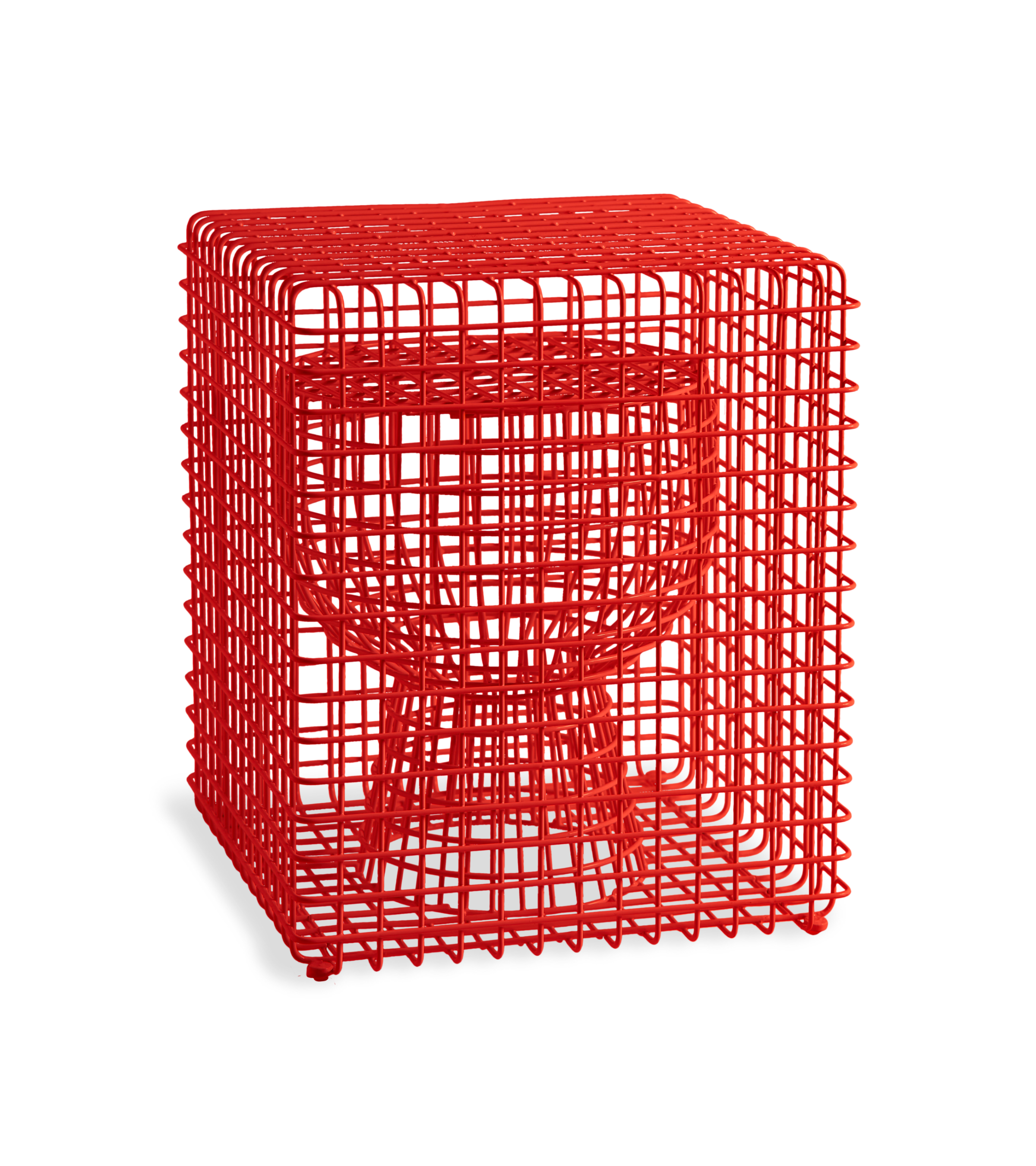 Stołek dekoracyjny TIP TAP WIRE czerwony