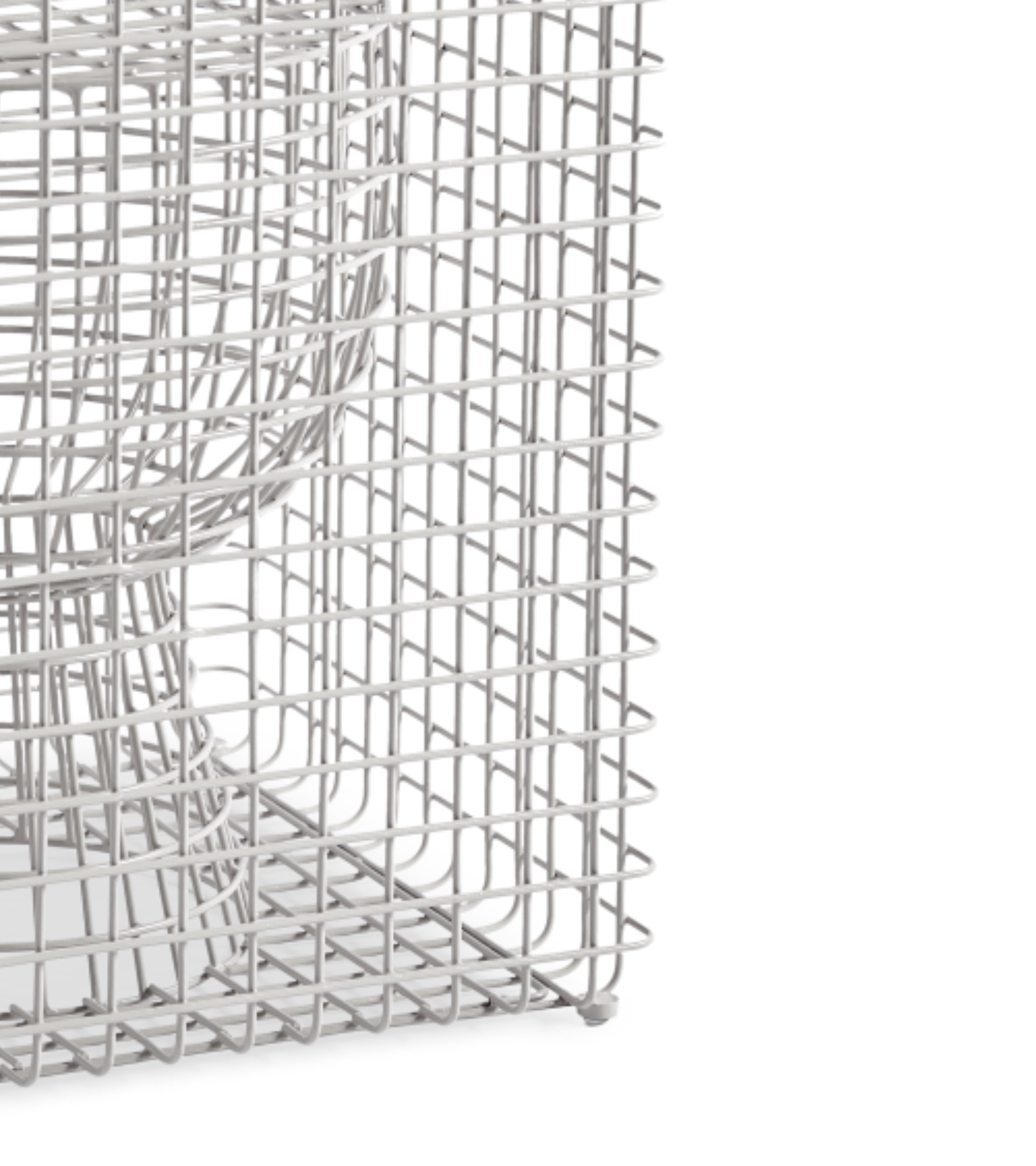 Stołek dekoracyjny TIP TAP WIRE srebrny