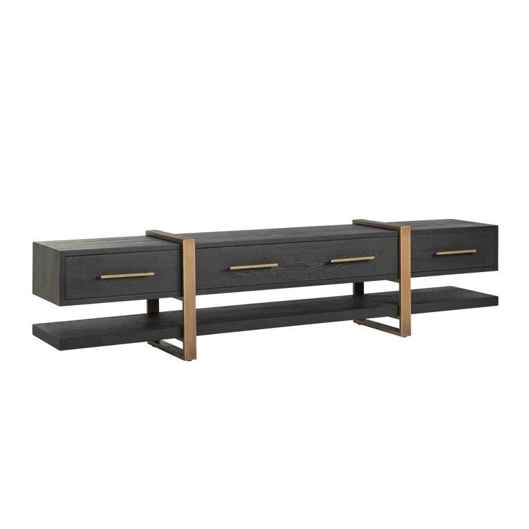 Szafka RTV CAMBON mosiądz Richmond Interiors Eye on Design