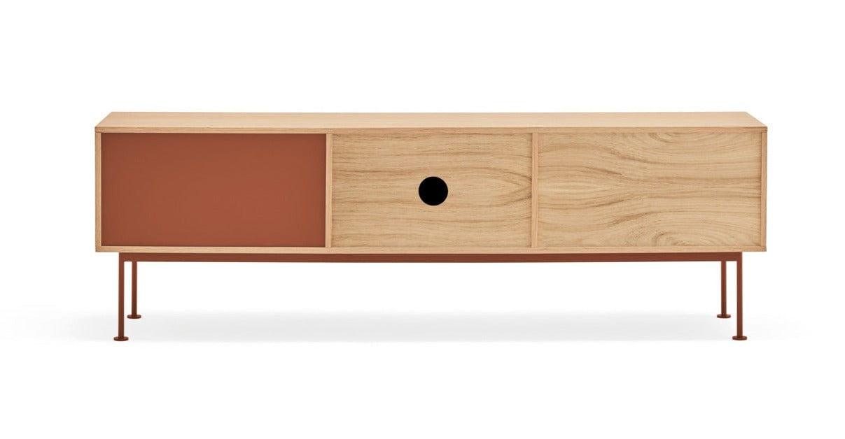 Szafka RTV YOKO czerwony Teulat Eye on Design