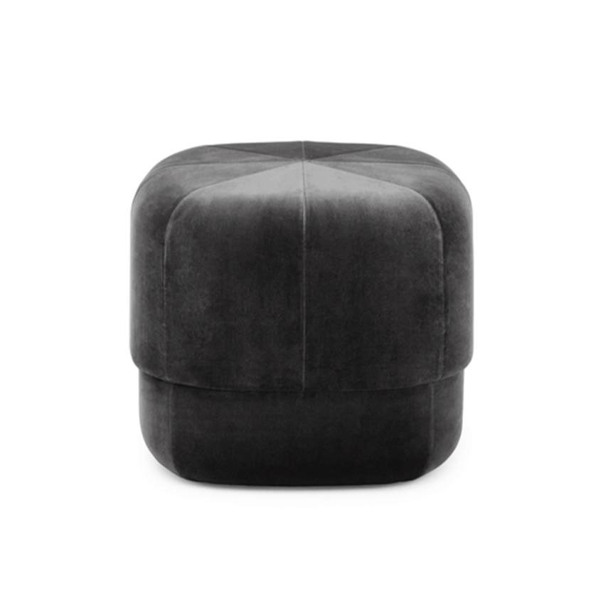 Grauer Pouf