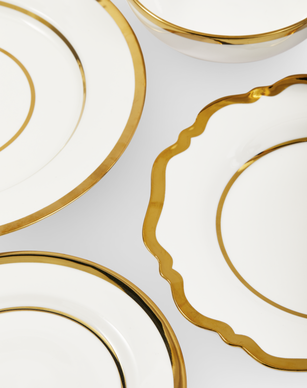 Zastawa stołowa GOLDEN FINDS porcelana