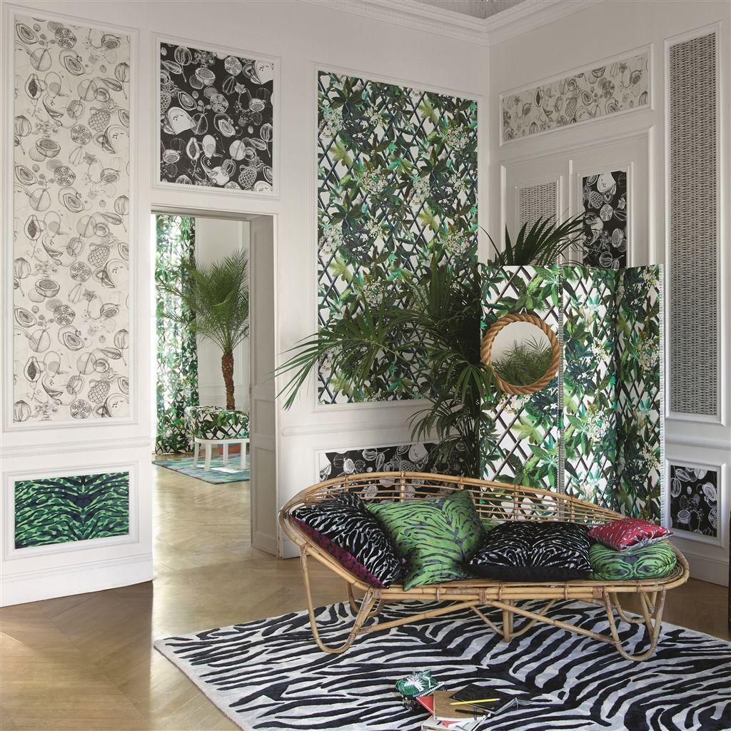 Tapeta AGUA PARATI - PAPAYE pomarańczowy Christian Lacroix Eye on Design