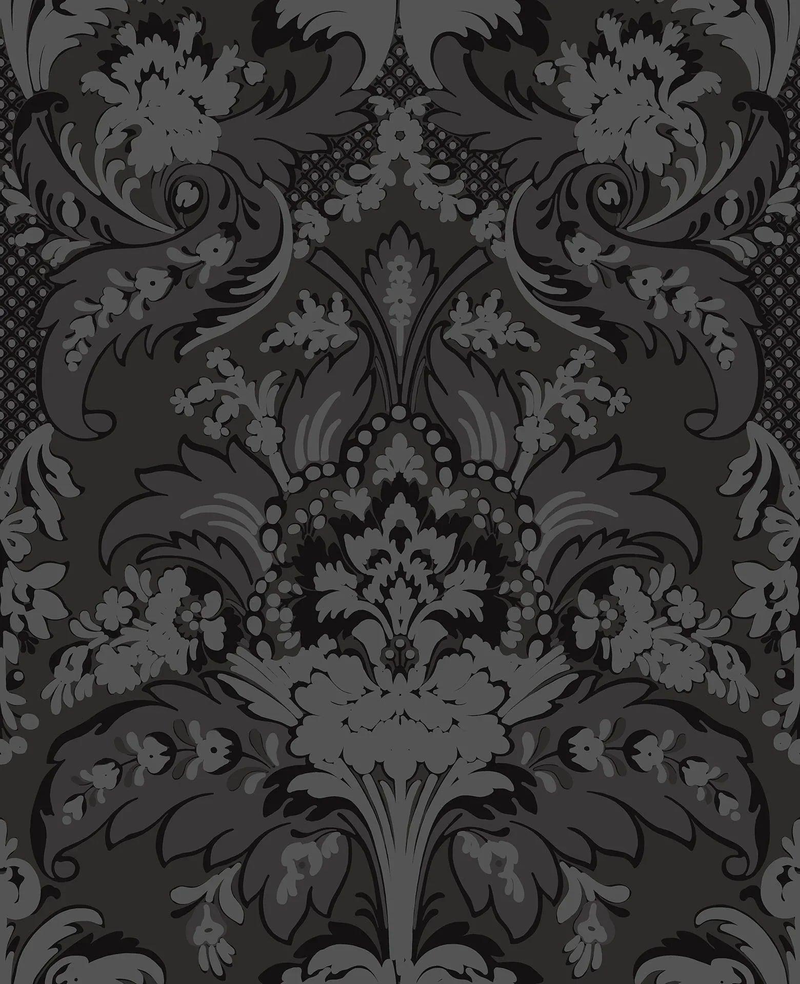 Tapeta ALBEMARLE - Aldwych brokatowy czarny Cole & Son Eye on Design