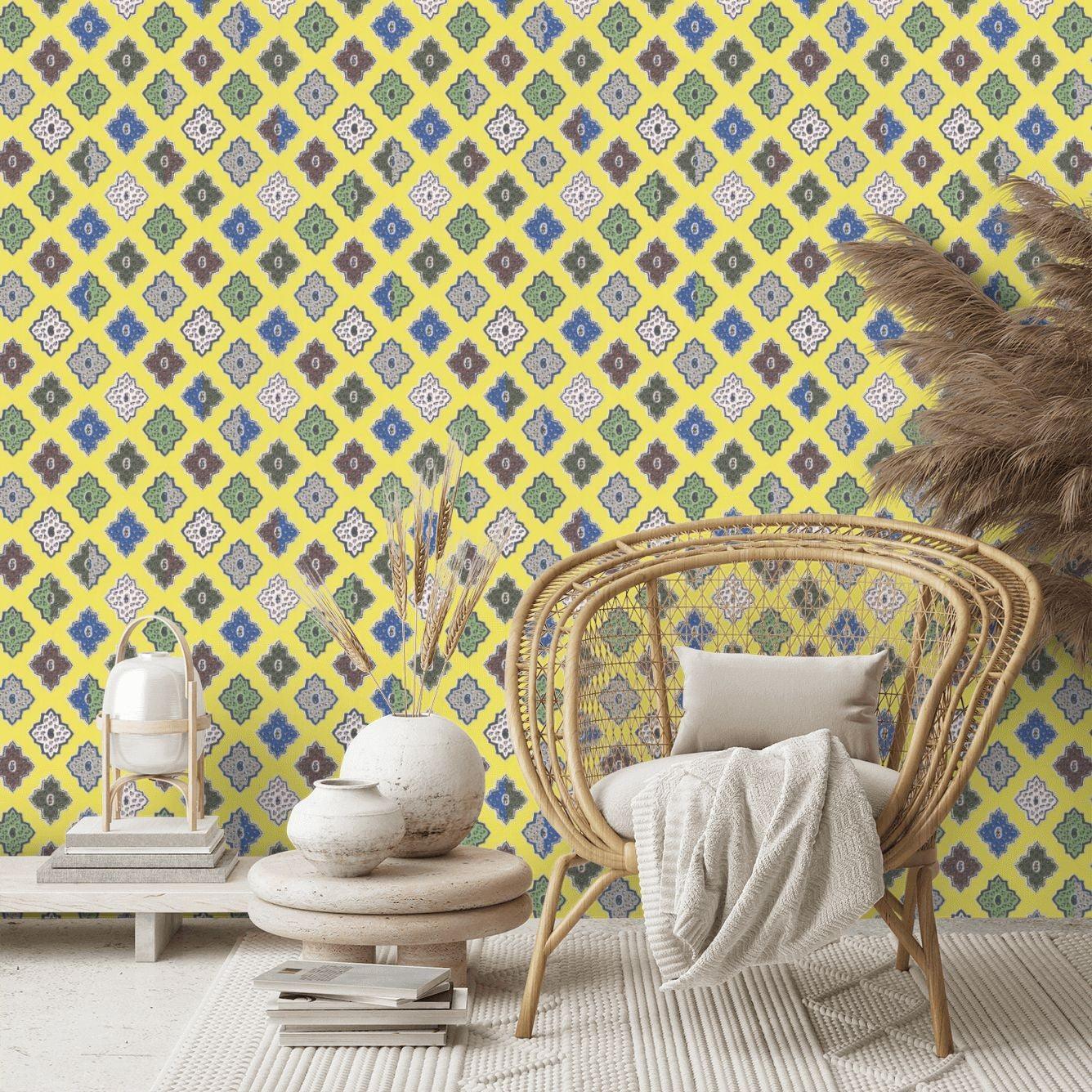 Tapeta ALCAZAR - SAFRAN żólty Christian Lacroix Eye on Design