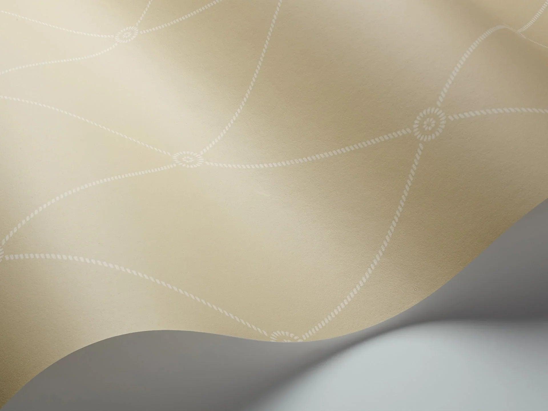 Tapeta ARCHIVE ANTHOLOGY - Large Georgian Rope Trellis cytrynowy Cole & Son Eye on Design