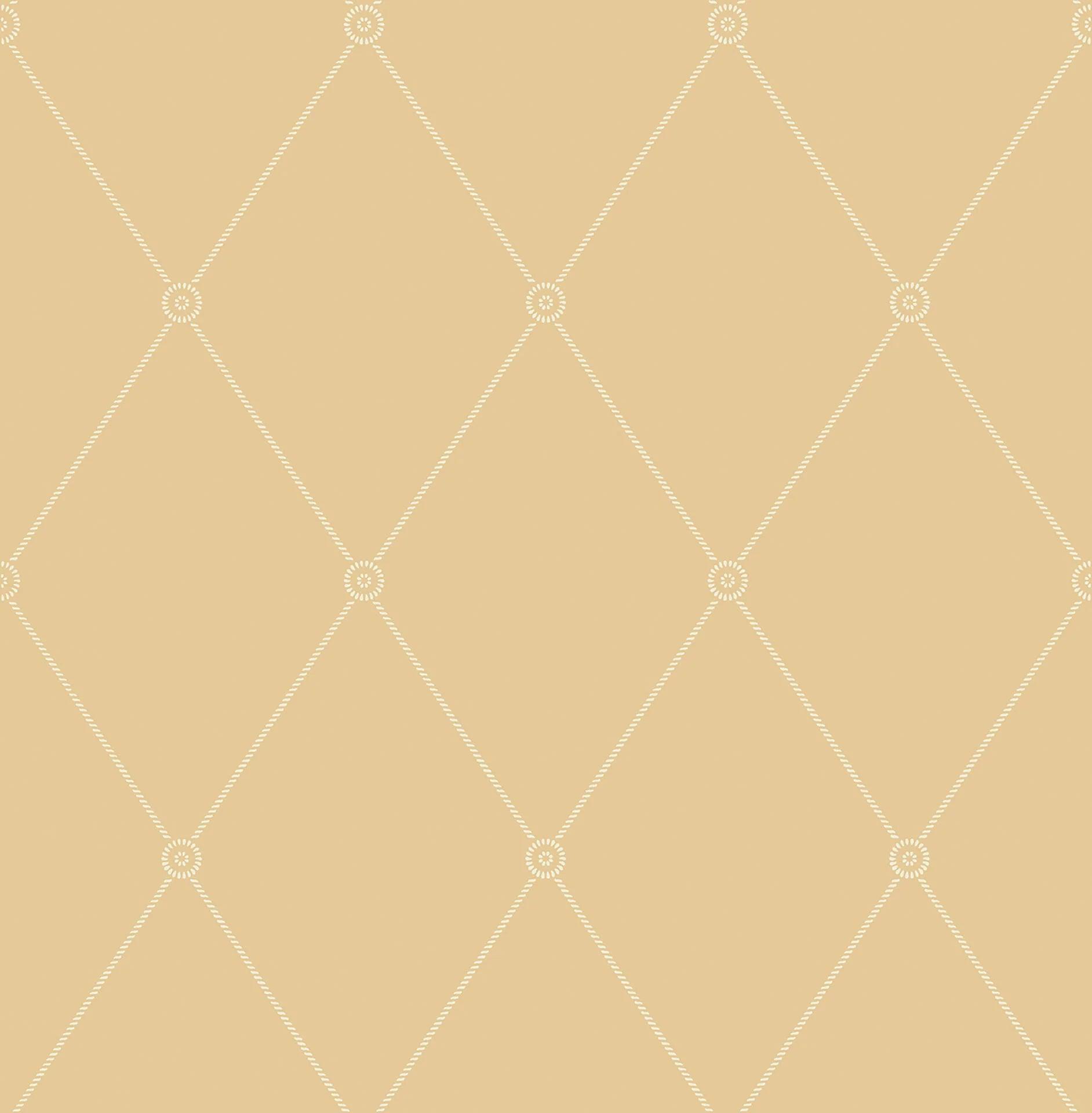 Tapeta ARCHIVE ANTHOLOGY - Large Georgian Rope Trellis ochra Cole & Son Default Title Eye on Design