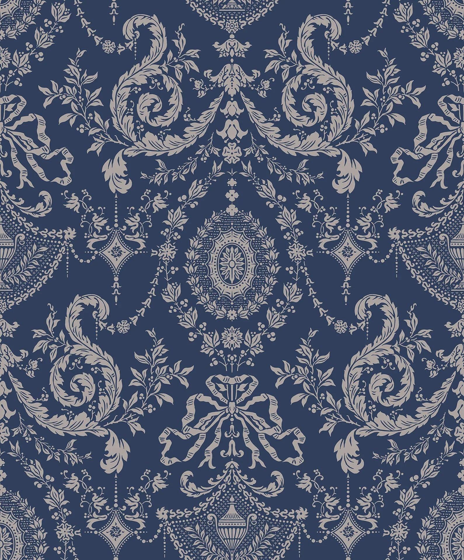 Tapeta ARCHIVE TRADITIONAL - Woolverston granatowy Cole & Son Default Title Eye on Design