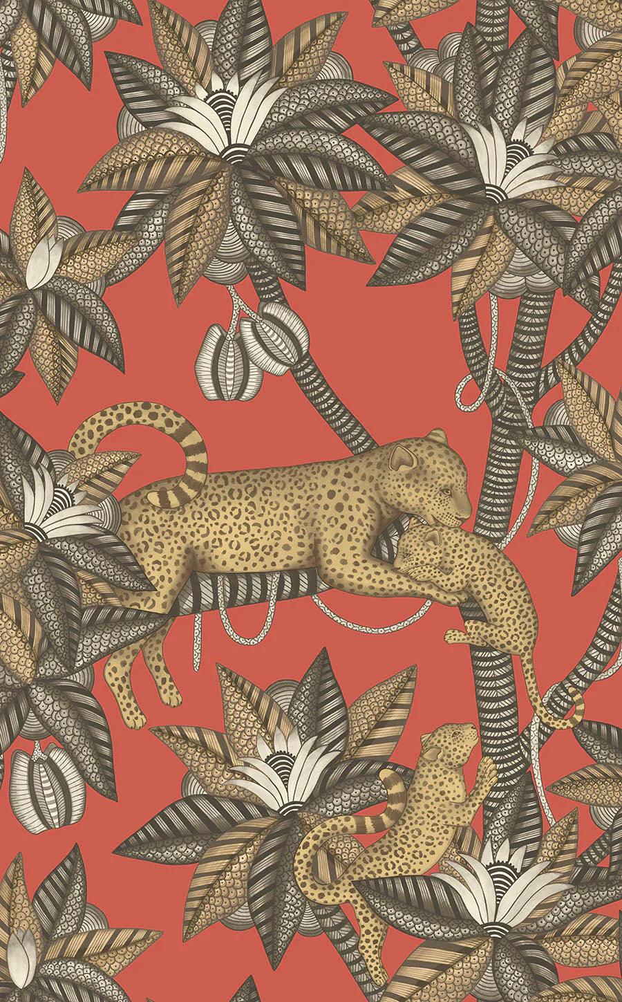 Tapeta ARDMORE JABULA - Satara czerwony Cole & Son Eye on Design