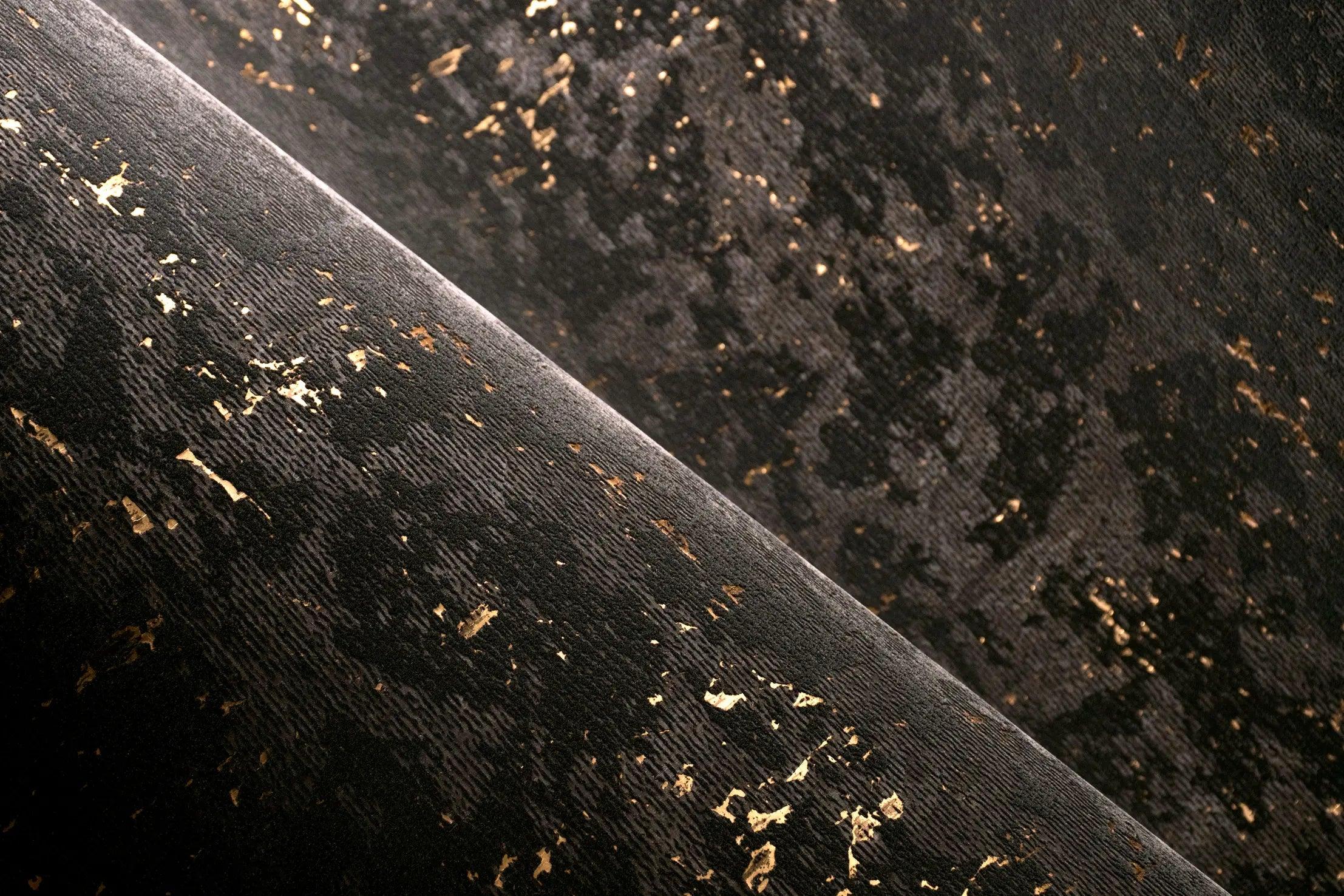 Tapeta BEARDED LEOPARD - BLACKENED GOLD Arte Eye on Design