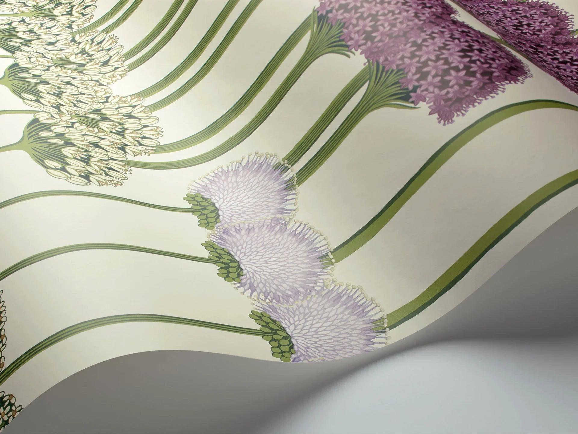 Tapeta BOTANICAL BOTANICA - Allium róż na bieli Cole & Son Eye on Design