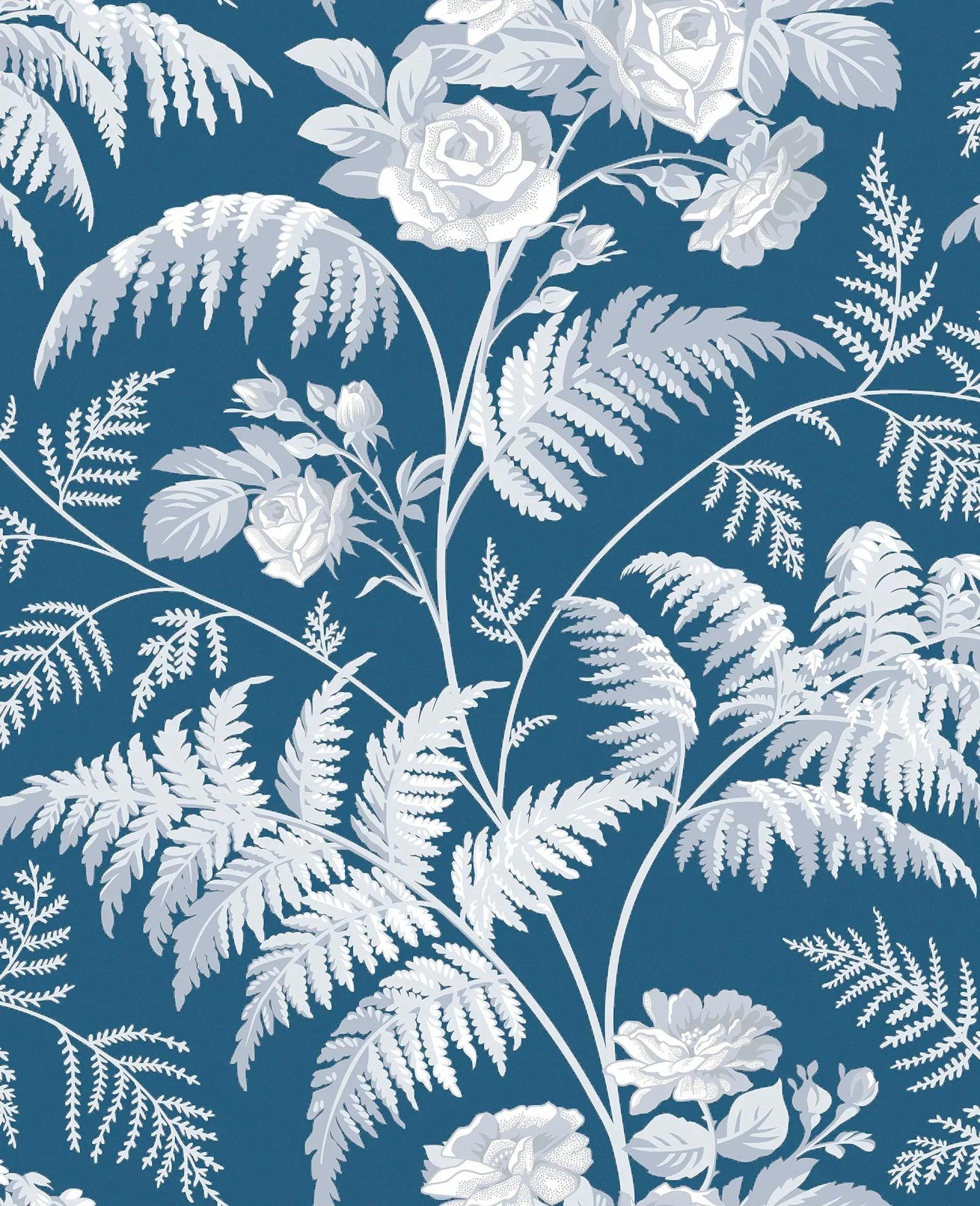 Tapeta BOTANICAL BOTANICA - Rose niebieski Cole & Son Default Title Eye on Design