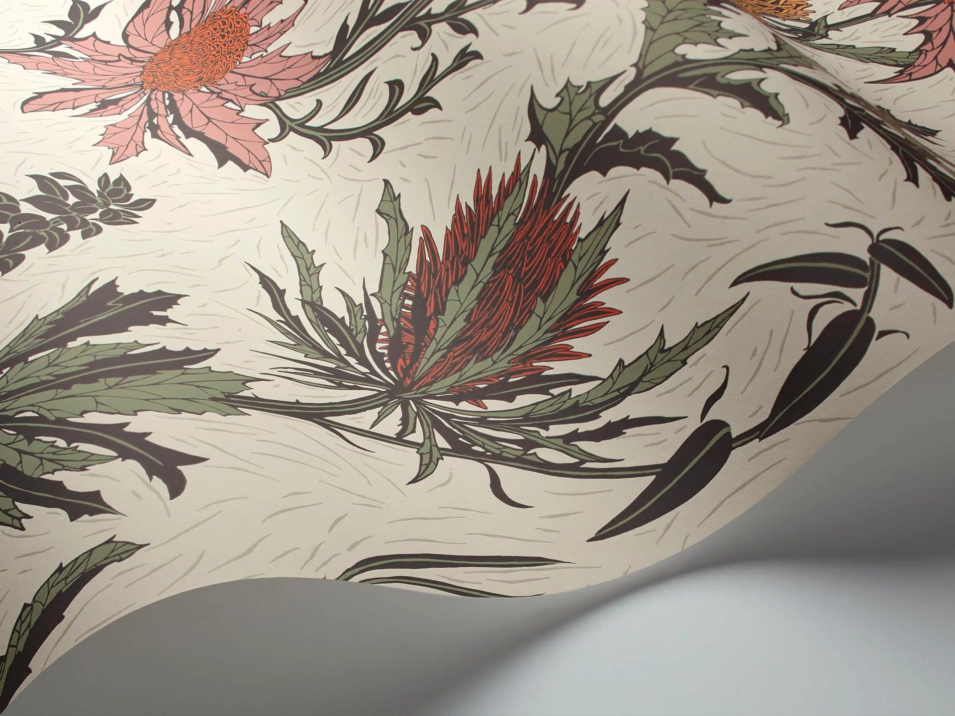 Tapeta BOTANICAL BOTANICA - Thistle różowy Cole & Son Eye on Design