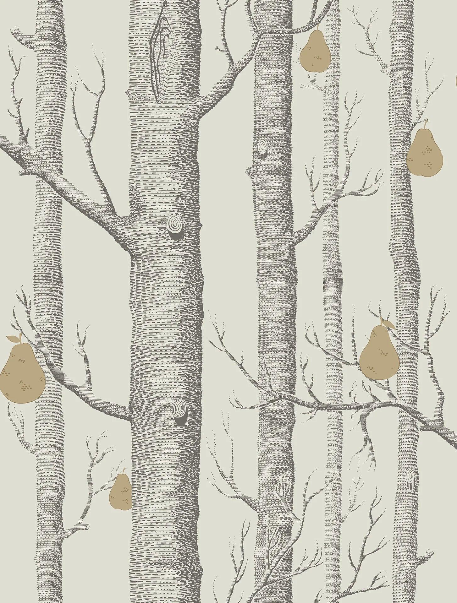 Tapeta CONTEMPORARY COLLECTION - Woods & Pears złoty na kremie Cole & Son Default Title Eye on Design