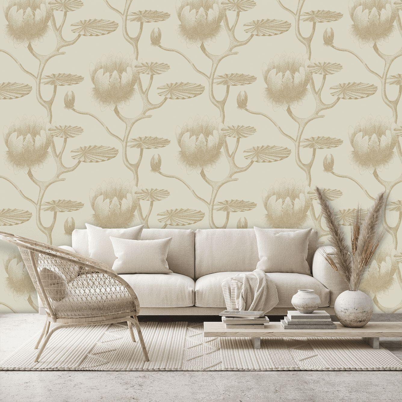 Tapeta CONTEMPORARY RESTYLED - Lily kremowy Cole & Son Eye on Design