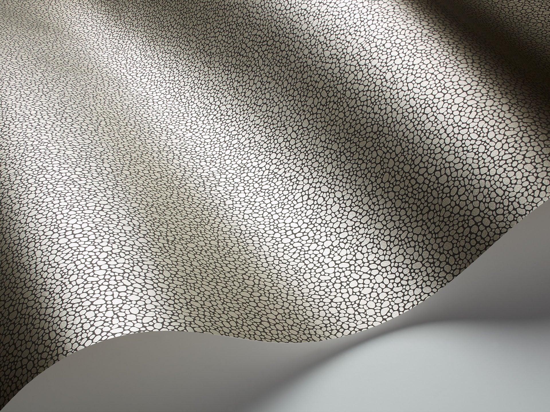 Tapeta CURIO - Goldstone metaliczne srebro na czarnym Cole & Son Eye on Design