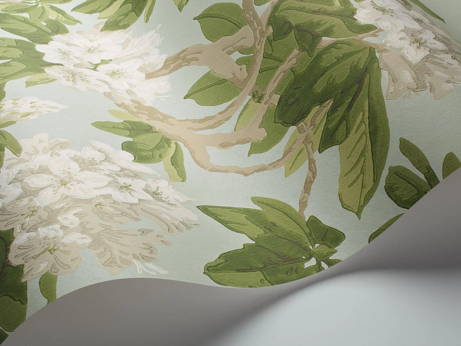 Tapeta FOLIE - Bourlie biel na zieleni Cole & Son Eye on Design
