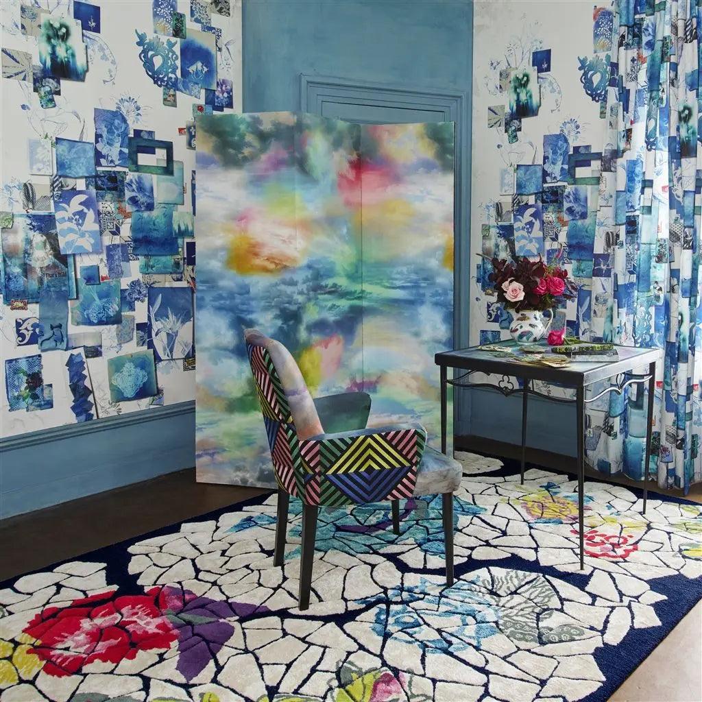 Tapeta FOLLETE - BLEU DE ROI niebieski Christian Lacroix Eye on Design