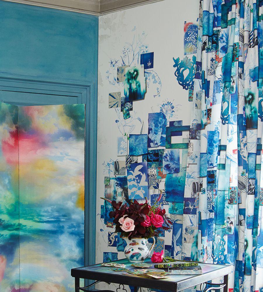 Tapeta FOLLETE - BLEU DE ROI niebieski Christian Lacroix Eye on Design