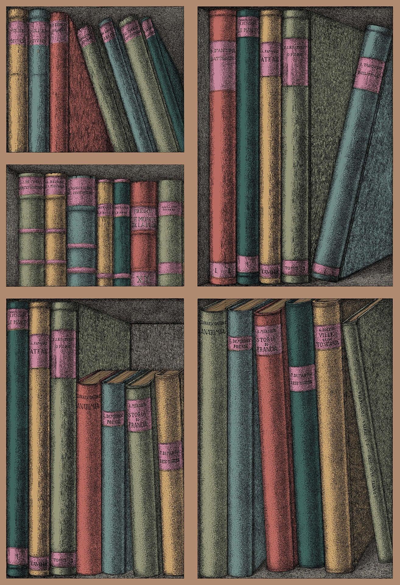 Tapeta FORNASETTI - Ex Libris wielobarwny Cole & Son Default Title Eye on Design