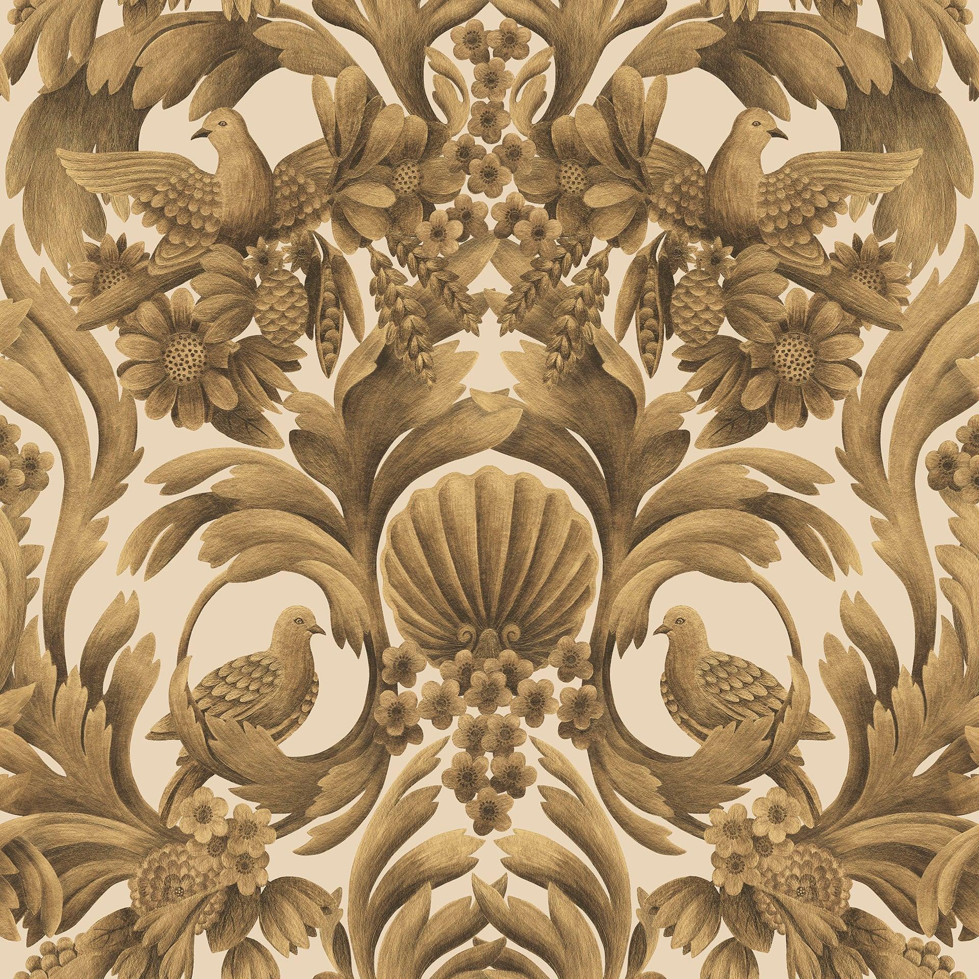 Tapeta HRP GREAT MASTERS - Gibbons Carving metaliczne złoto Cole & Son Eye on Design
