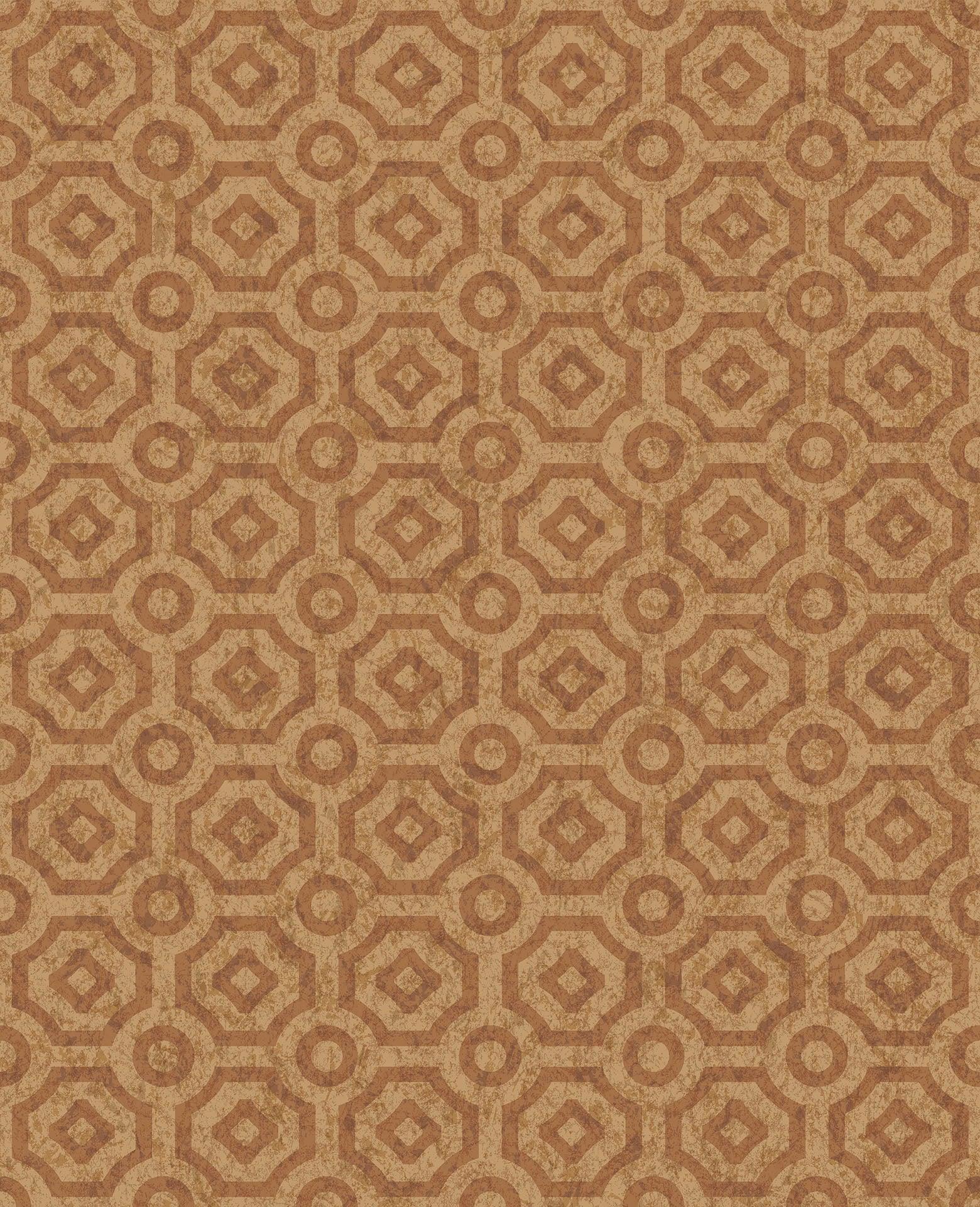 Tapeta HRP GREAT MASTERS - Queen's Quarter metaliczna miedź Cole & Son Eye on Design