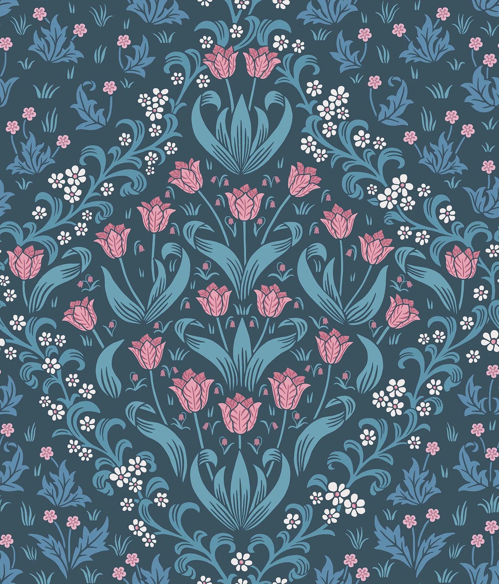 Tapeta HRP GREAT MASTERS - Tudor Garden niebieski Cole & Son Eye on Design