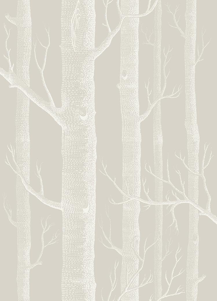 Tapeta ICONS - Woods biały na beżu Cole & Son Eye on Design