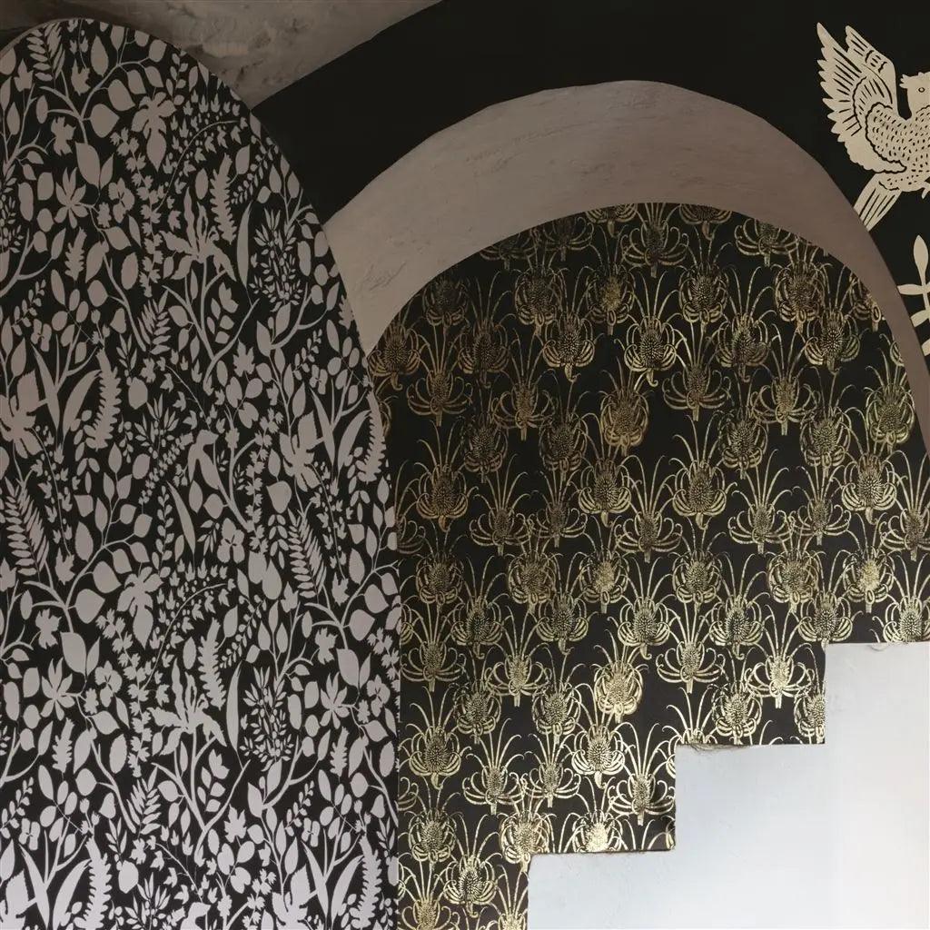 Tapeta LES CENTAUREES OR oliwkowy Christian Lacroix Eye on Design
