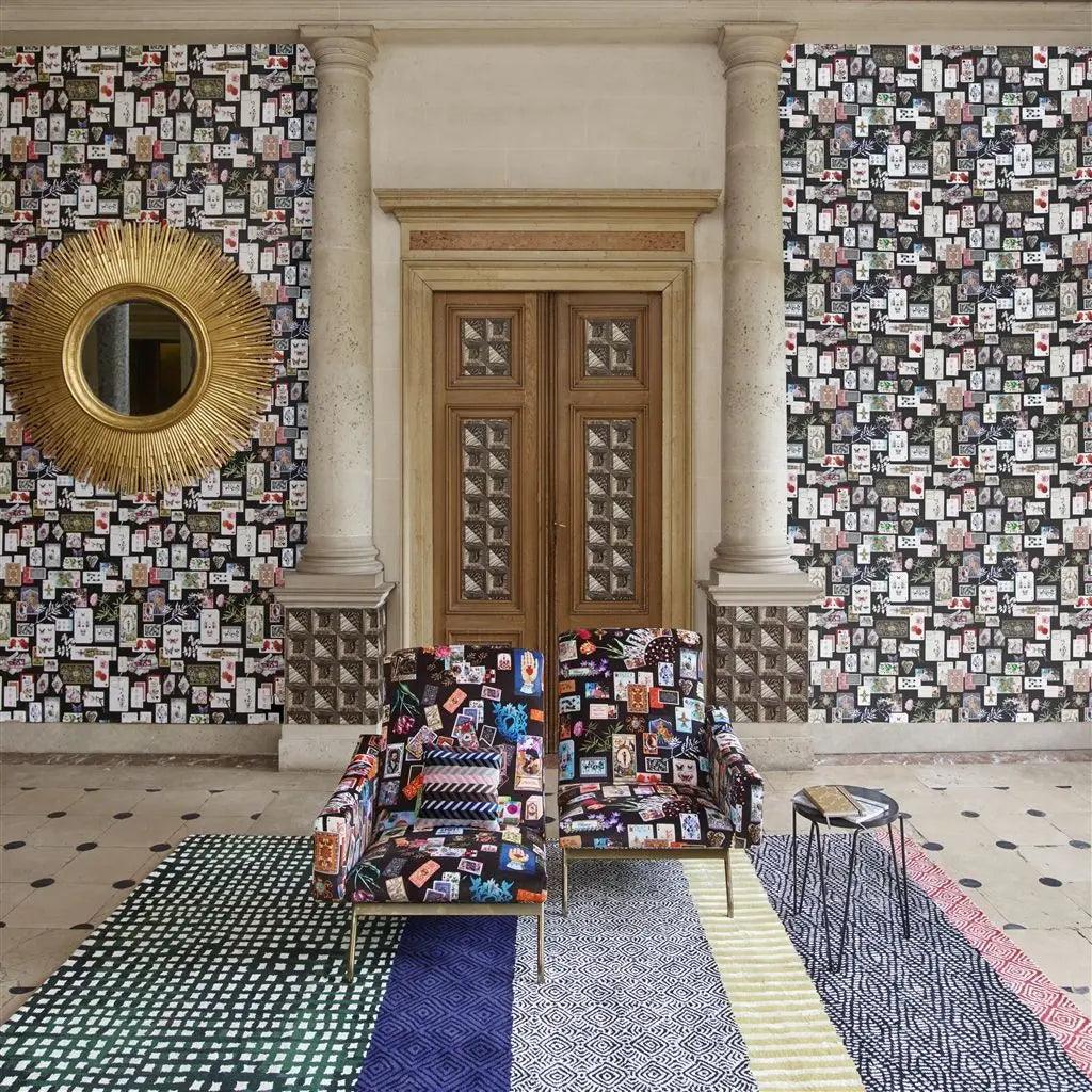 Tapeta MAISON DE JEU - RÉGLISSE czarny Christian Lacroix Eye on Design