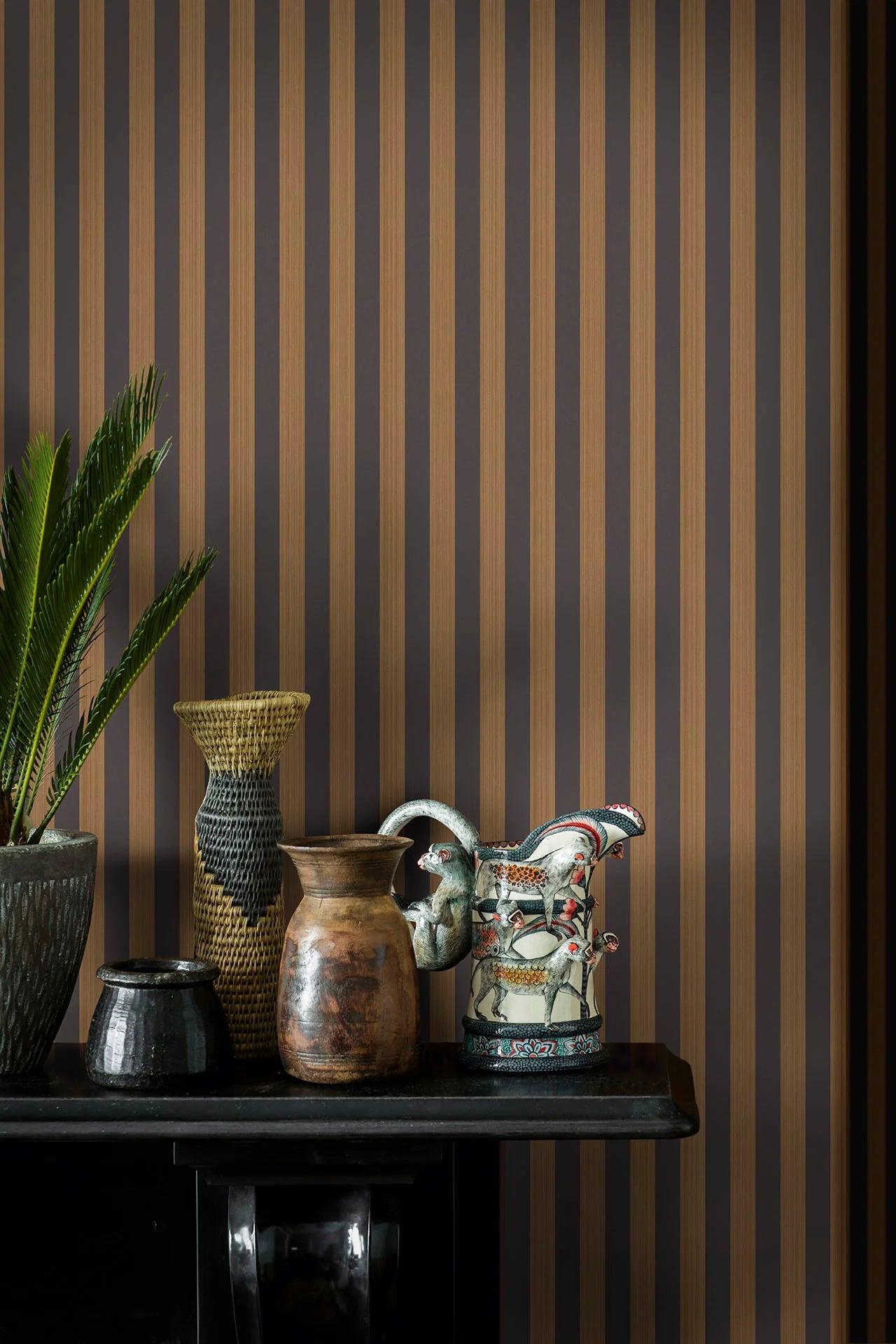 Tapeta MARQUEE STRIPES - Regatta Stripe terakota Cole & Son Eye on Design