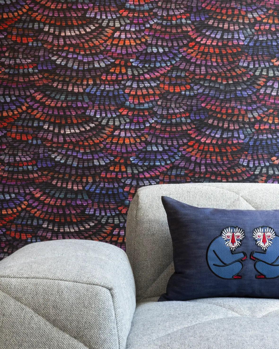 Tapeta tekstylna DANDELION CRANES - HELIOTROPE Arte Eye on Design