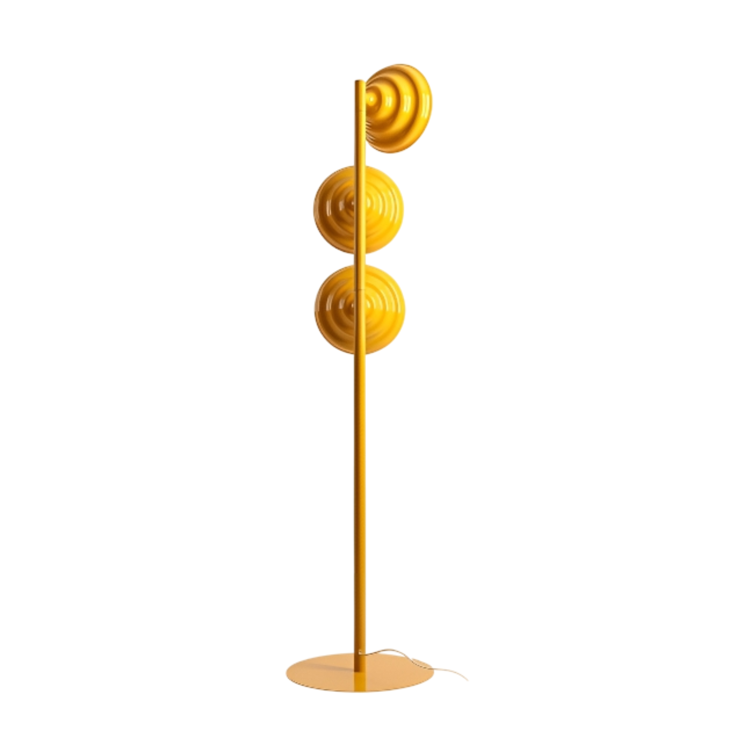 Floor lamp with regulation of shades wave