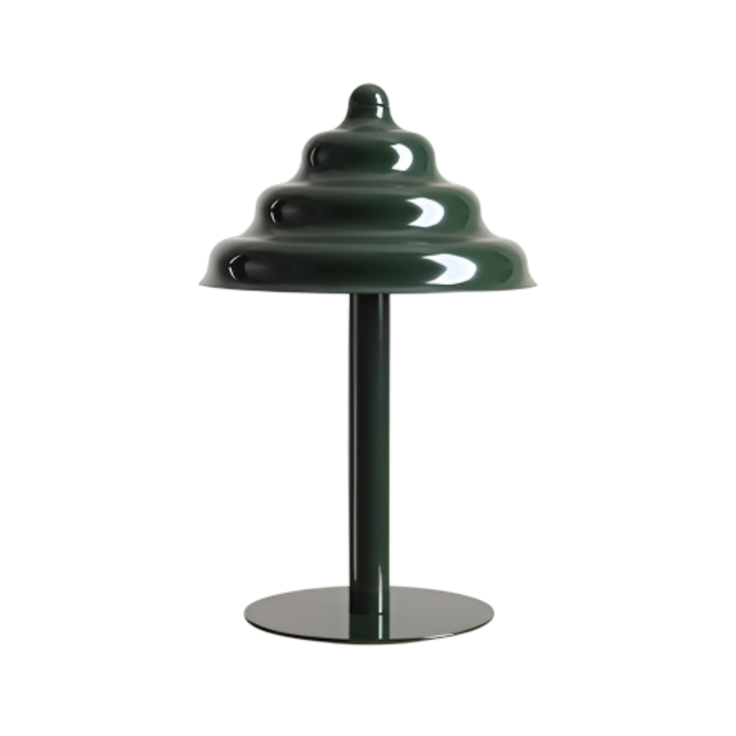Green wave table lamp